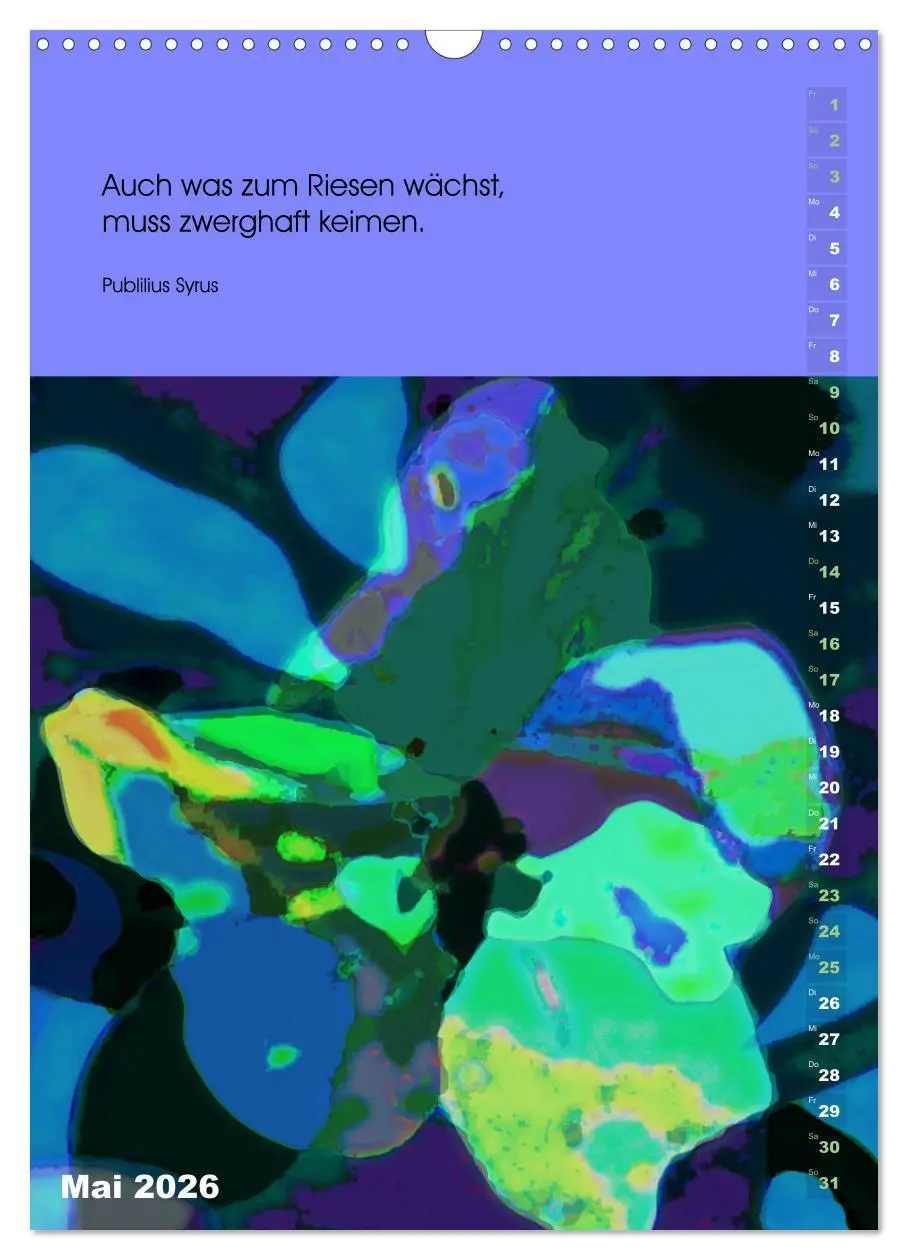 Bild: 9783516392654 | Philosophische Inspirationen Wandkalender 2026 (Wandkalender 2026...