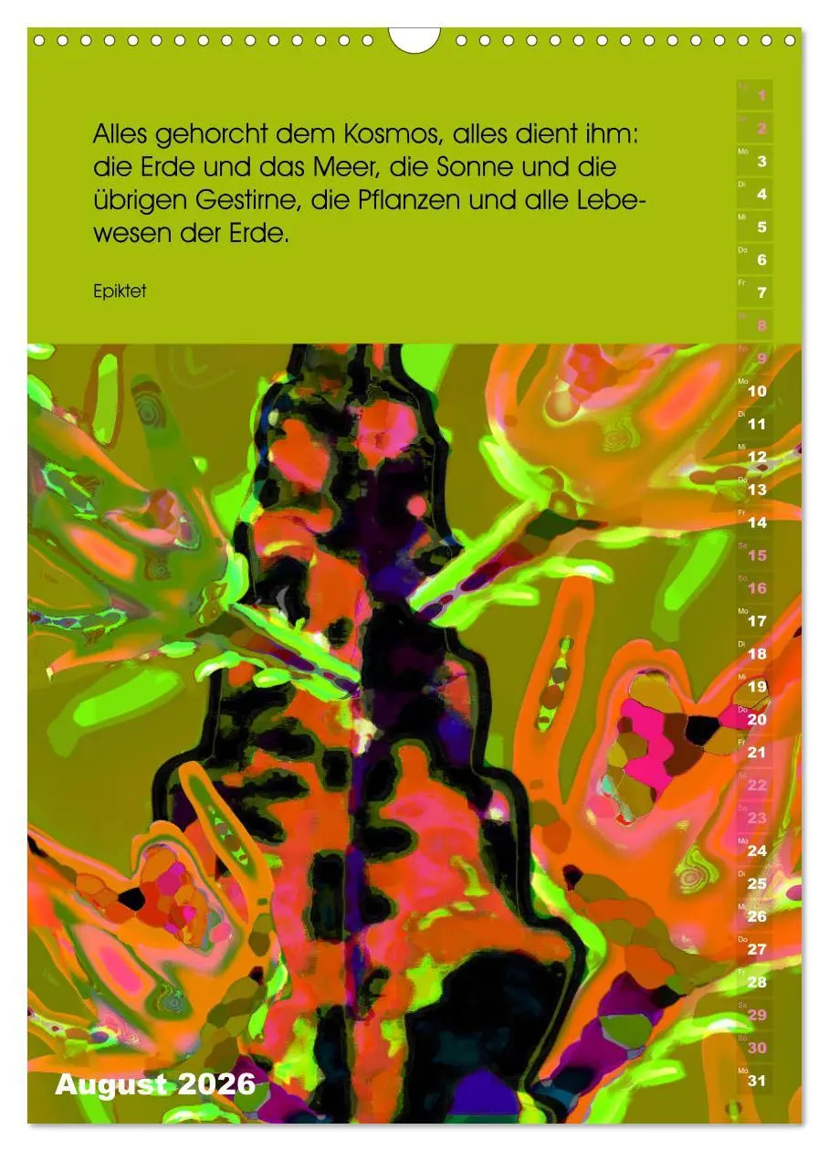 Bild: 9783516392654 | Philosophische Inspirationen Wandkalender 2026 (Wandkalender 2026...