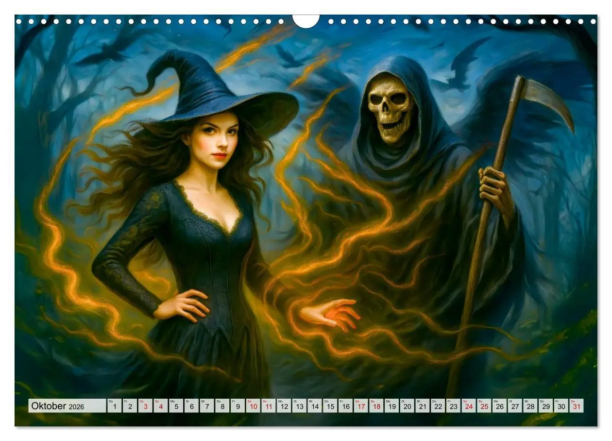 Bild: 9783516602654 | Mystische Hexen - Magische Frauen und finstere Nächte (Wandkalender...