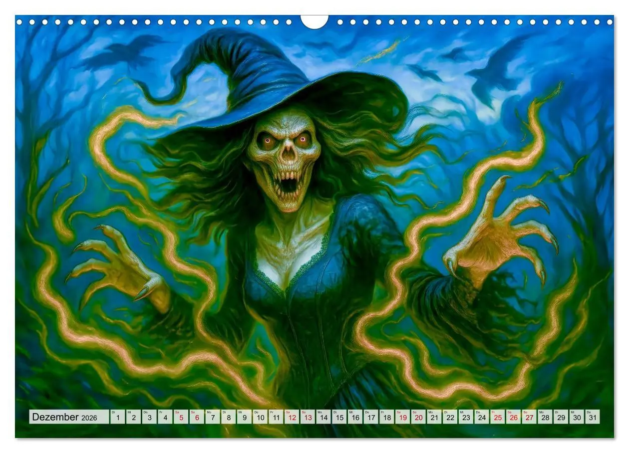 Bild: 9783516602654 | Mystische Hexen - Magische Frauen und finstere Nächte (Wandkalender...