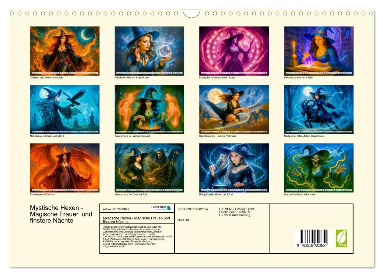 Bild: 9783516602654 | Mystische Hexen - Magische Frauen und finstere Nächte (Wandkalender...