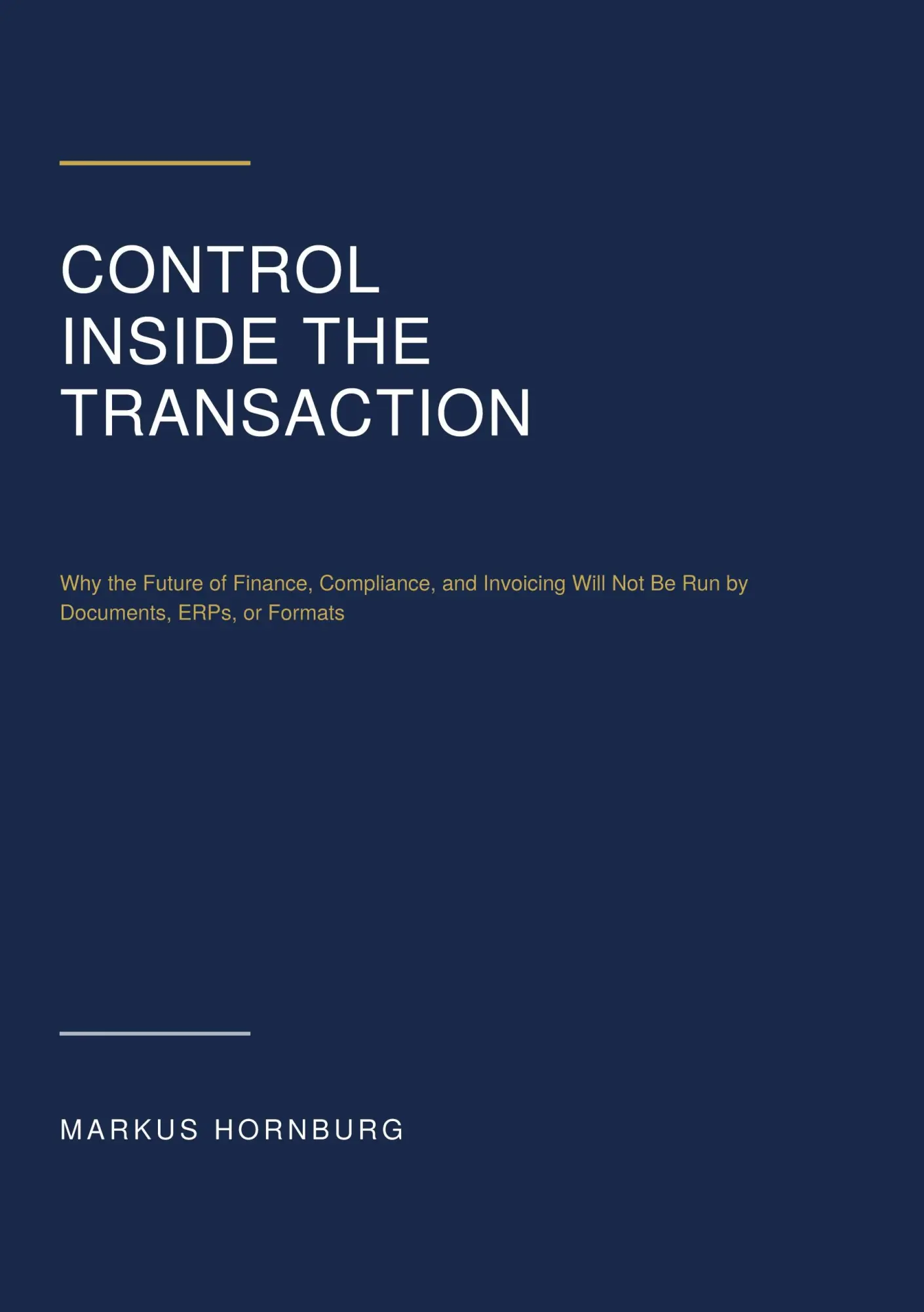 Cover: 9783695732654 | Control Inside the Transaction | Markus Hornburg | Buch | Englisch