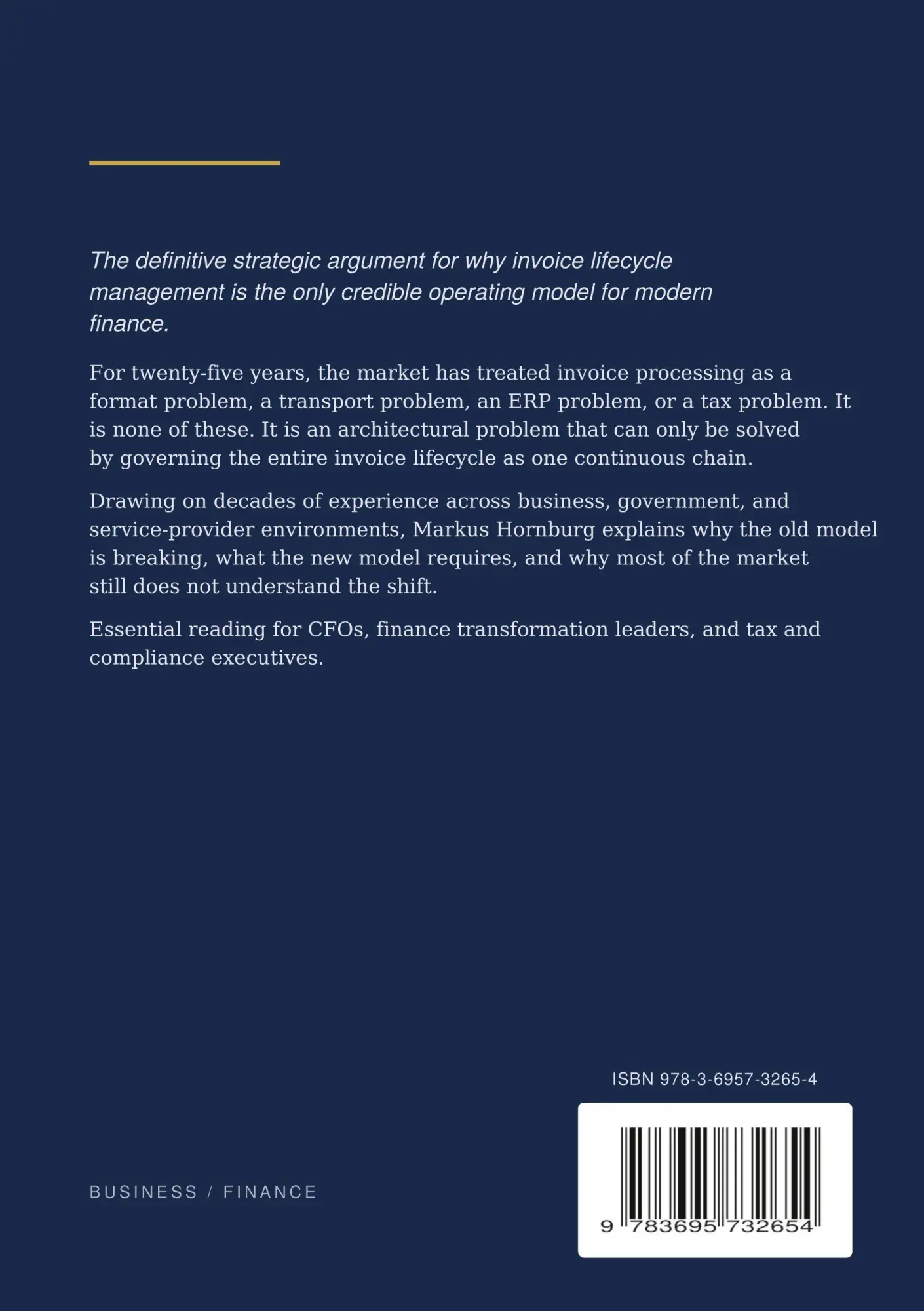 Rückseite: 9783695732654 | Control Inside the Transaction | Markus Hornburg | Buch | Englisch