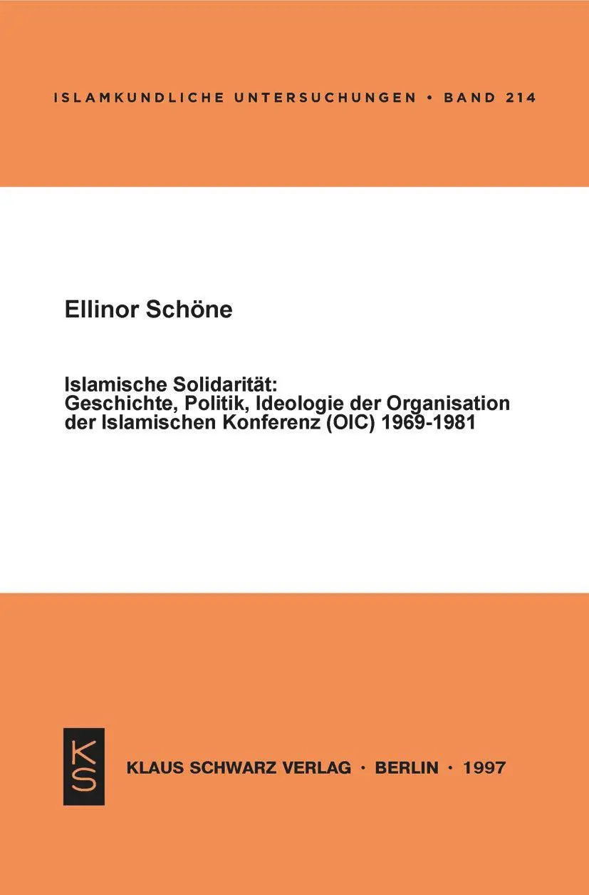 Cover: 9783879972654 | Islamische Solidarität | Ellinor Schöne | Taschenbuch | 405 S. | 2019