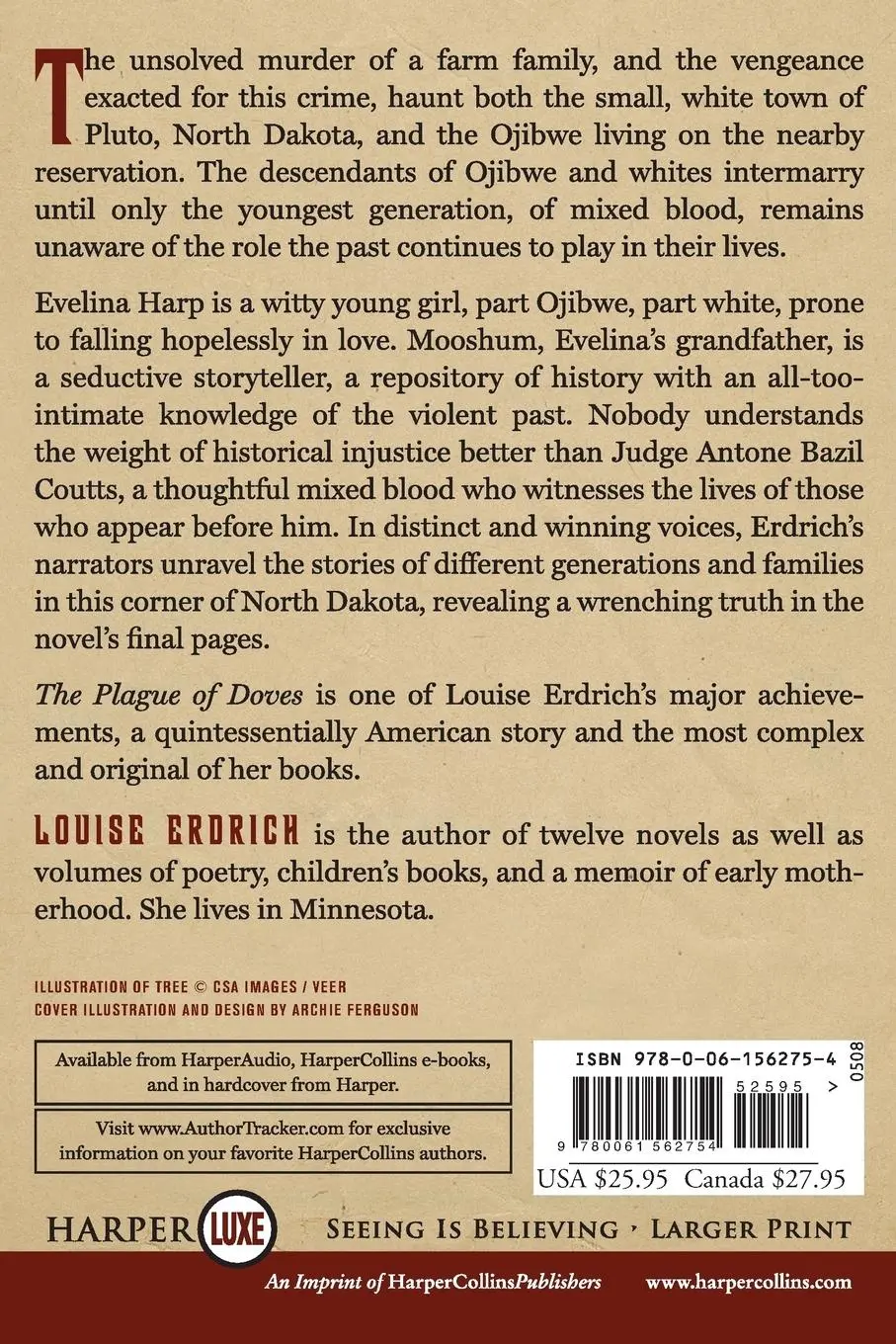 Rückseite: 9780061562754 | The Plague of Doves | Louise Erdrich | Taschenbuch | Englisch | 2008