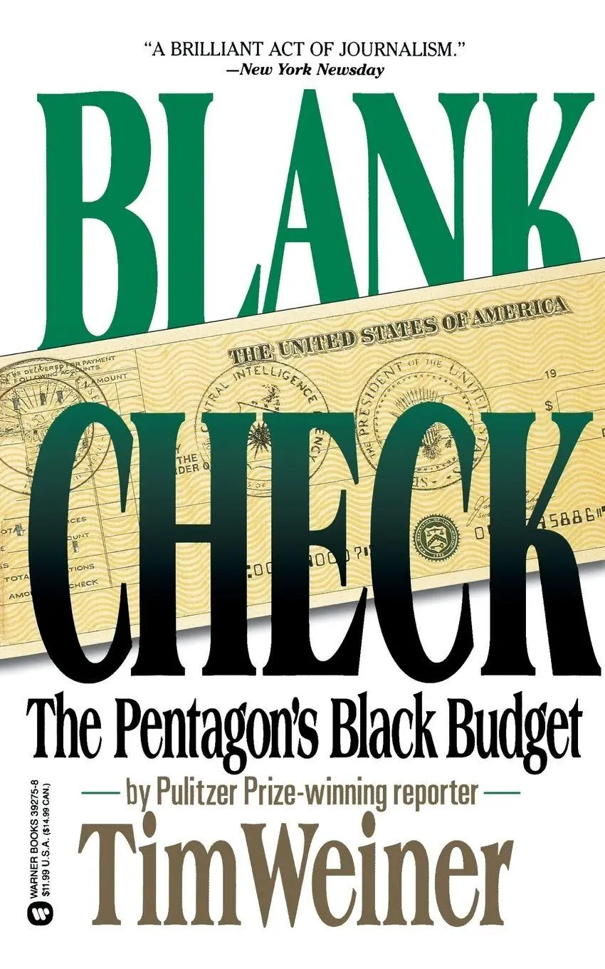 Cover: 9780446392754 | Blank Check | The Pentagon's Black Budget | Tim Weiner | Taschenbuch