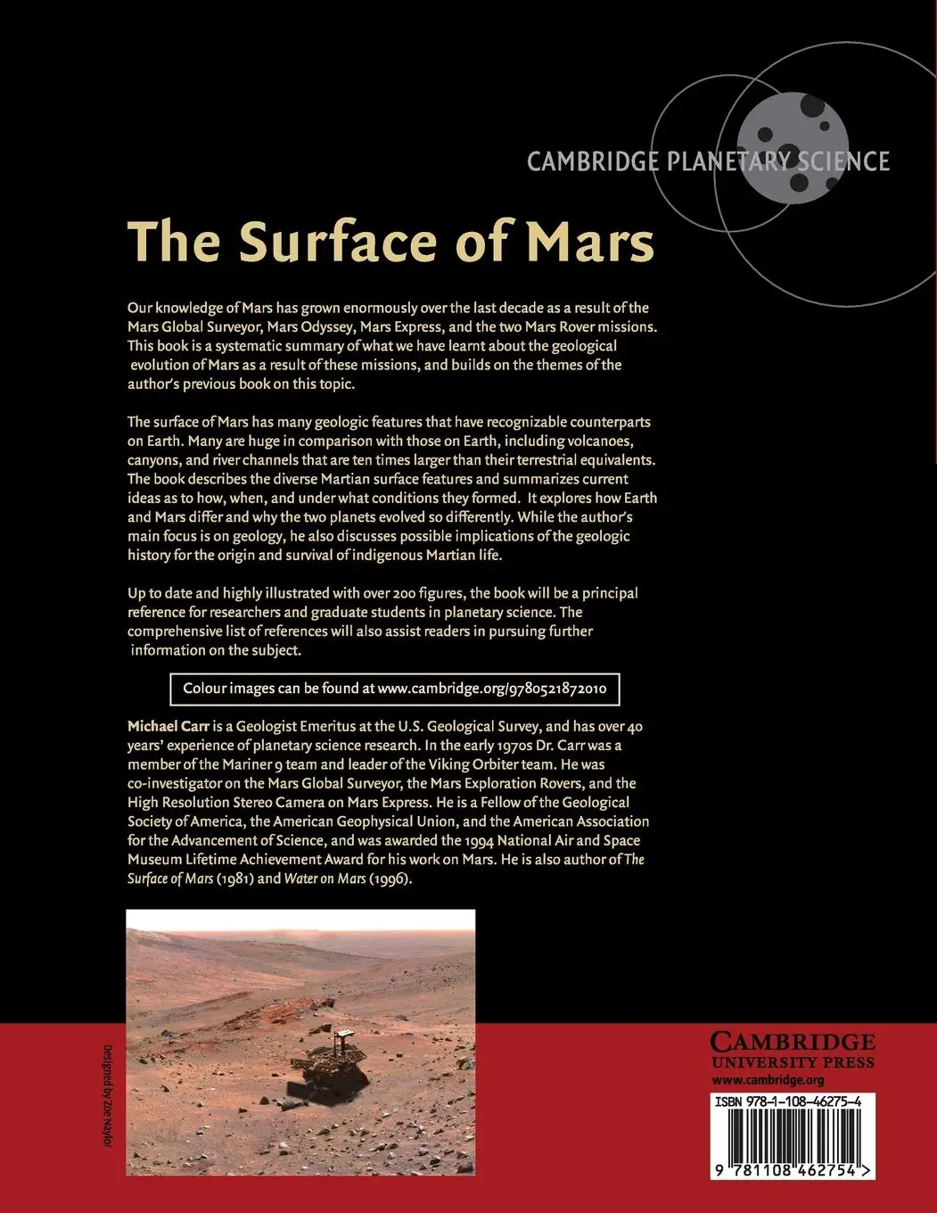 Rückseite: 9781108462754 | The Surface of Mars | Michael H. Carr | Taschenbuch | Englisch | 2018