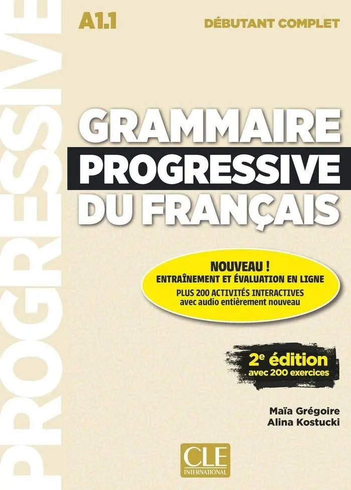 Cover: 9782090382754 | Grammaire progressive du francais - Niveau debutant (A1.1) + CD | Buch
