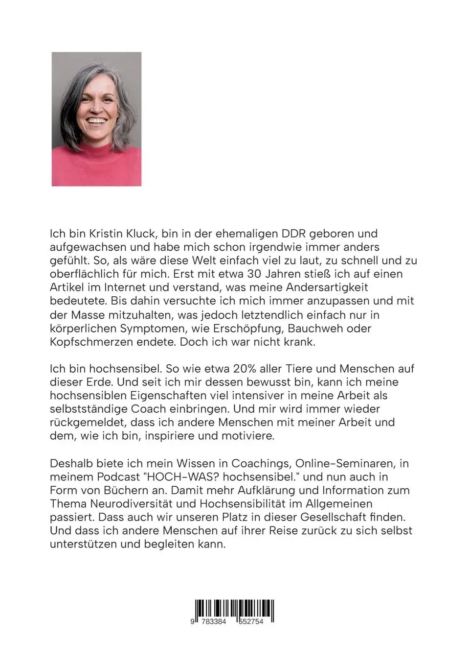 Rückseite: 9783384552754 | Hochsensibel durchs Leben. | Kristin Kluck | Taschenbuch | 124 S.