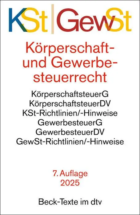 Cover: 9783423532754 | Körperschaftsteuerrecht / Gewerbesteuerrecht | Taschenbuch | 400 S.