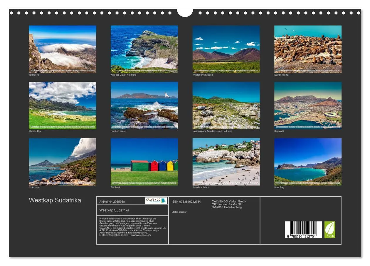 Bild: 9783516212754 | Westkap Südafrika (Wandkalender 2026 DIN A3 quer), CALVENDO...