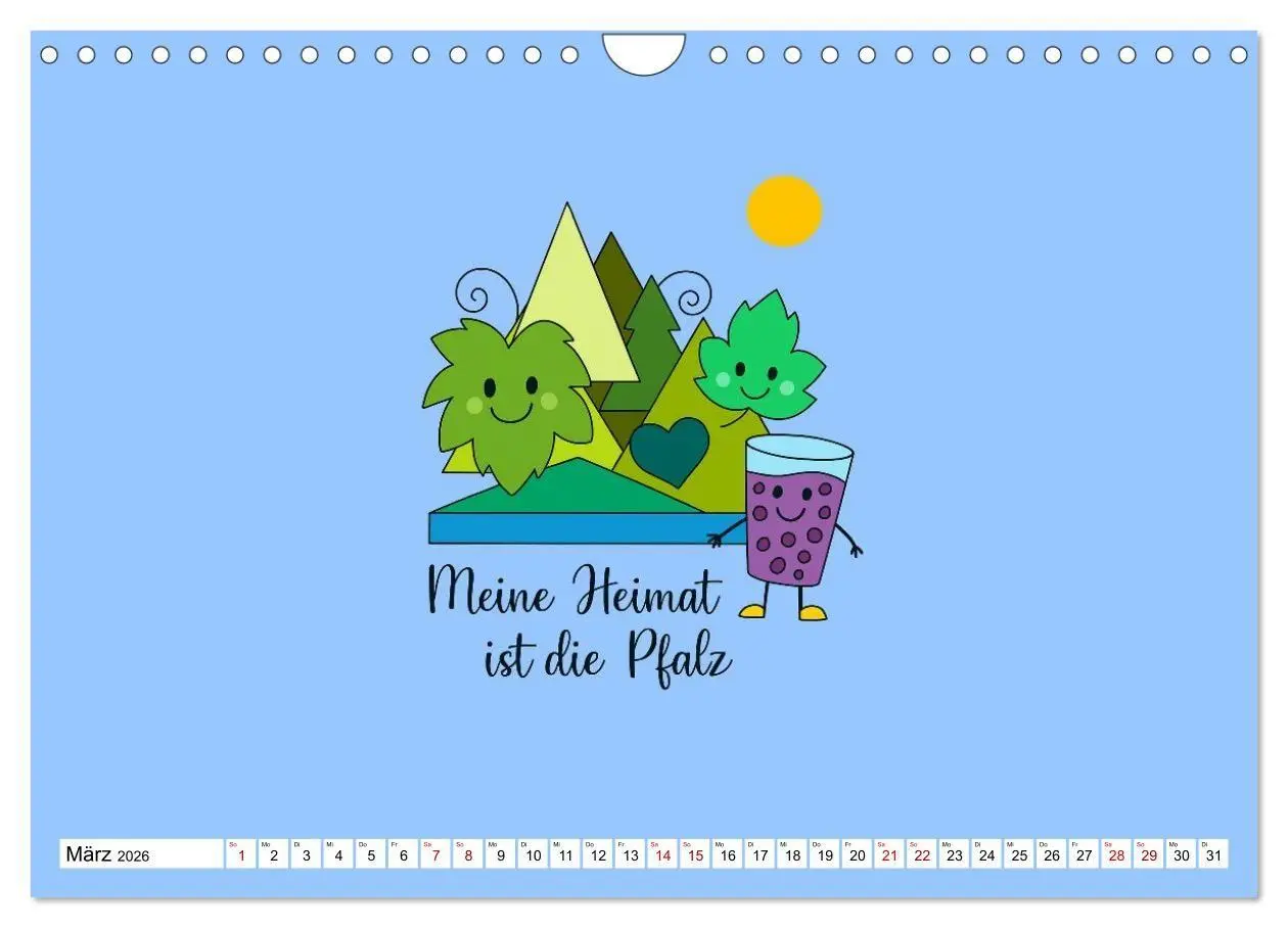 Bild: 9783516692754 | Die Pfalz ist das Beste (Wandkalender 2026 DIN A4 quer), CALVENDO...