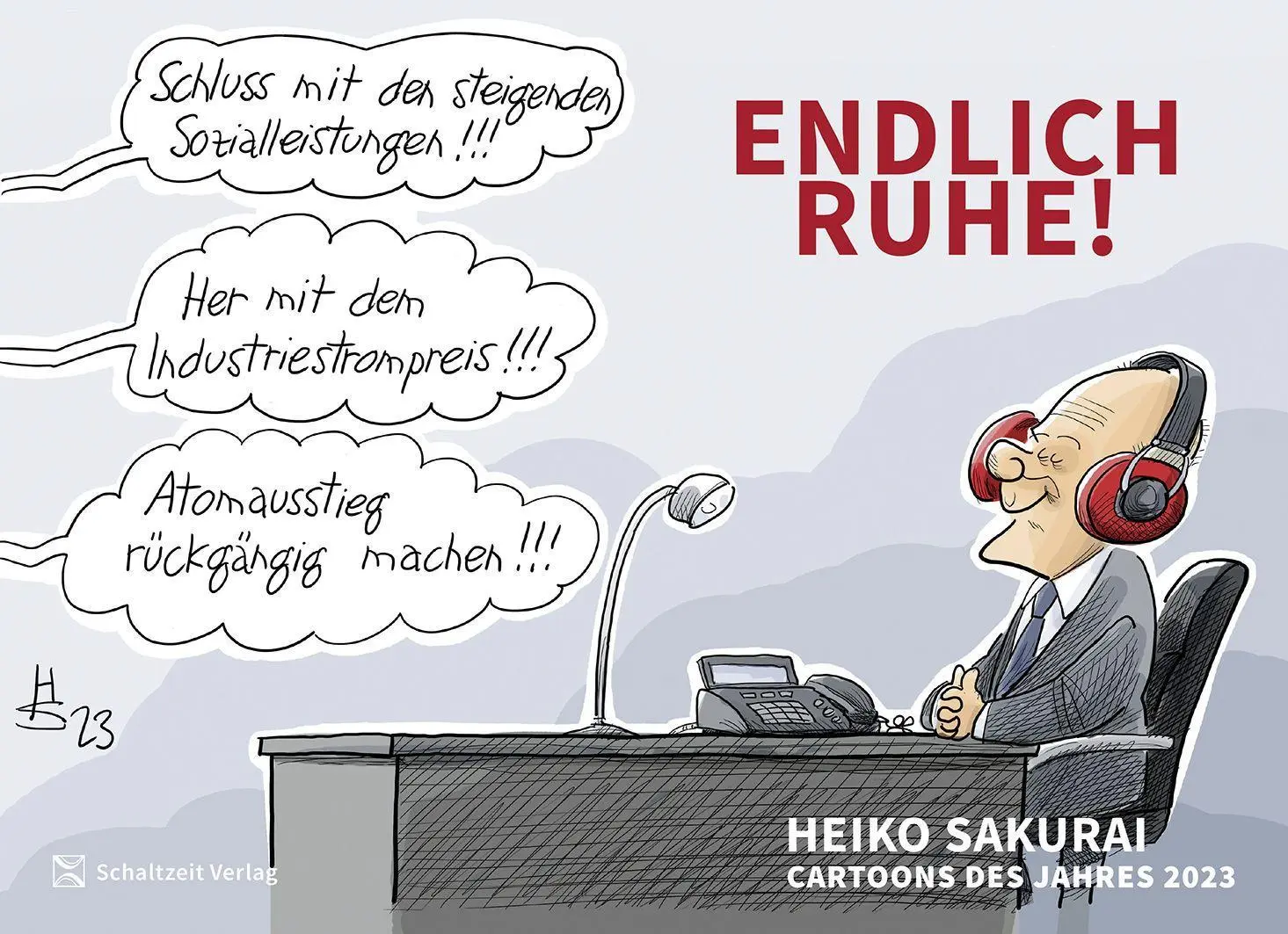 Cover: 9783946972754 | Endlich Ruhe! - Sakurai Cartoons des Jahres 2023 | Heiko Sakurai