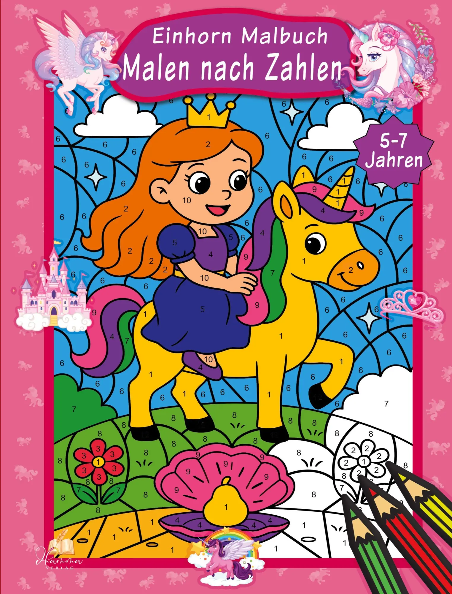 Cover: 9783986572754 | Malen nach Zahlen Einhorn Malbuch für Kinder ab 5-7 Jahren | Müller