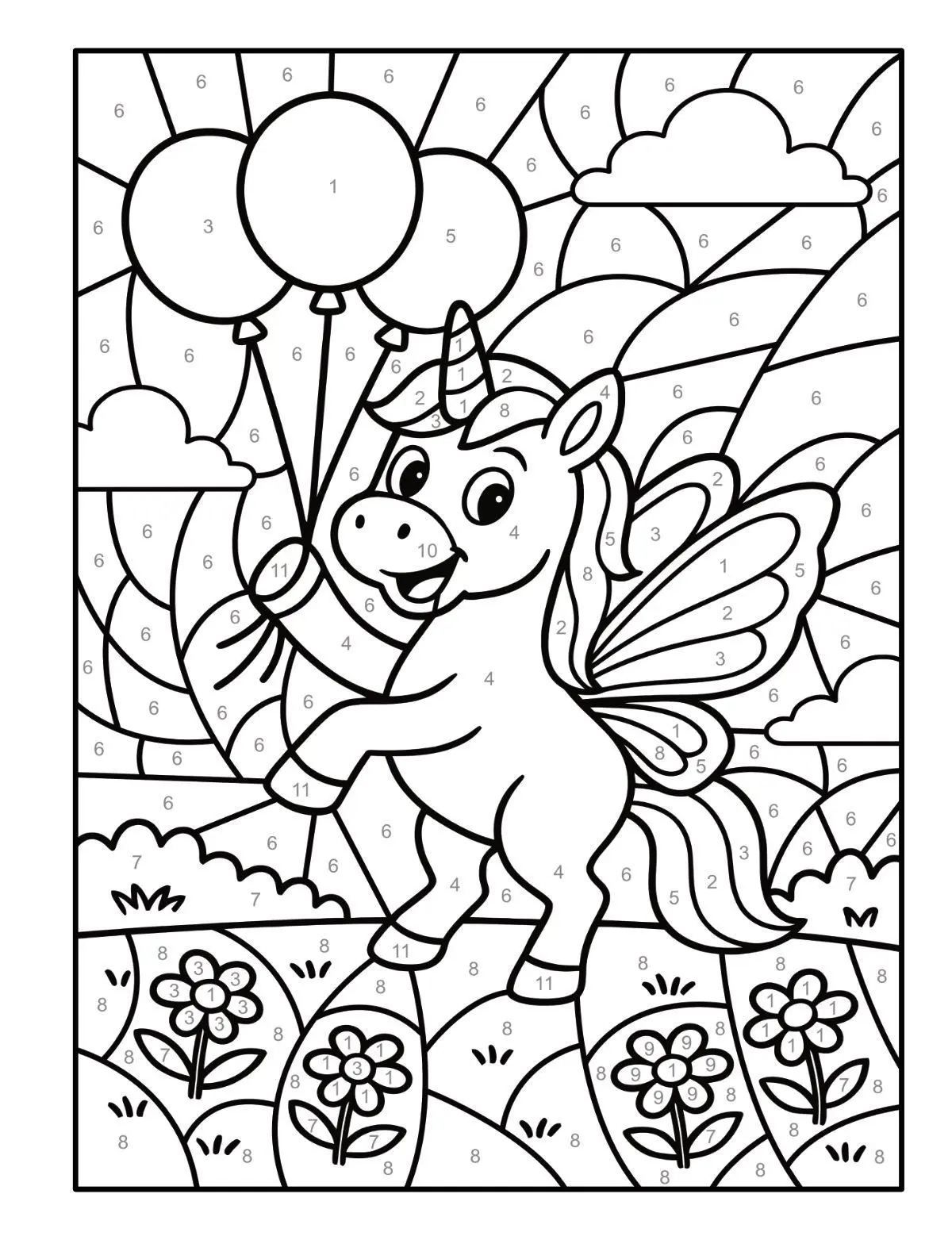 Bild: 9783986572754 | Malen nach Zahlen Einhorn Malbuch für Kinder ab 5-7 Jahren | Müller