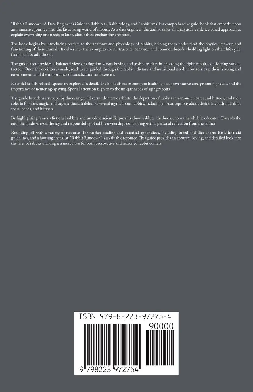 Rückseite: 9798223972754 | Rabbit Rundown | W | Taschenbuch | Englisch | 2023 | EAN 9798223972754