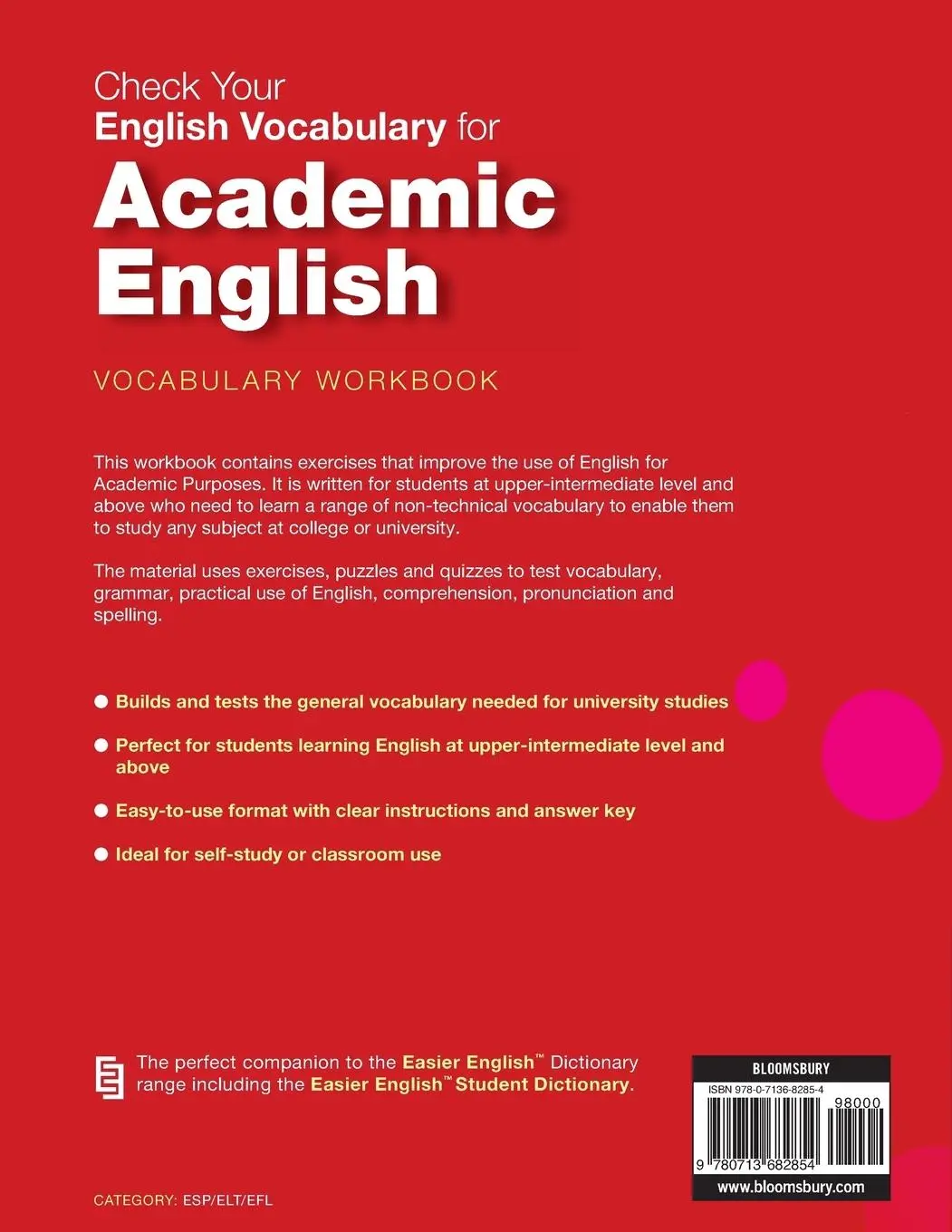 Rückseite: 9780713682854 | Check Your Vocabulary for Academic English | David Porter | Buch