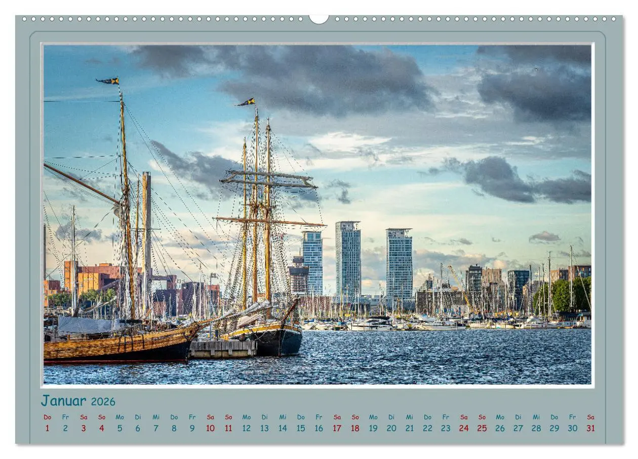 Bild: 9783457422854 | HELSINKI CITY (hochwertiger Premium Wandkalender 2026 DIN A2 quer),...