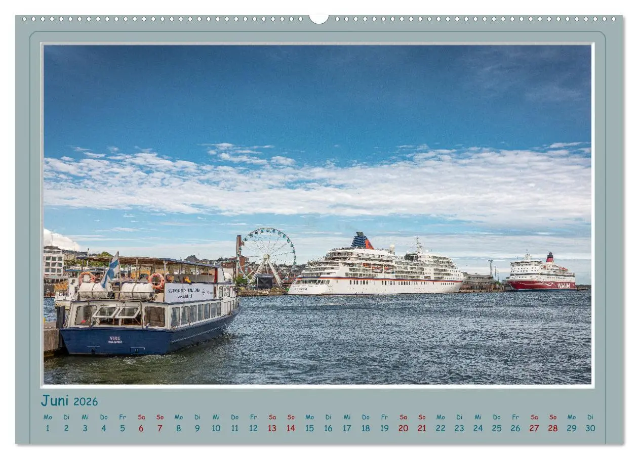 Bild: 9783457422854 | HELSINKI CITY (hochwertiger Premium Wandkalender 2026 DIN A2 quer),...
