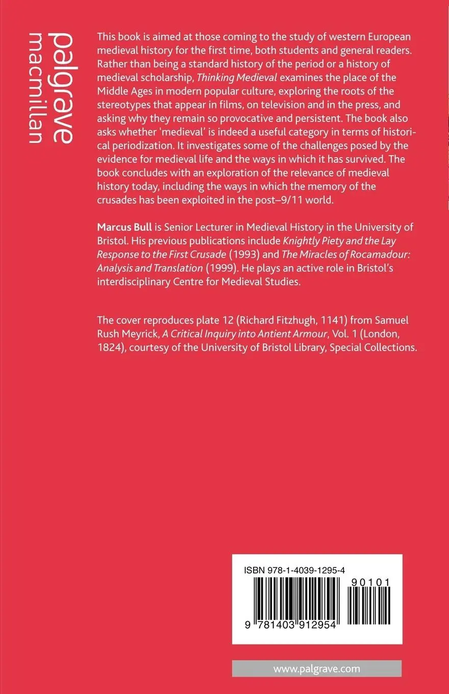 Rückseite: 9781403912954 | Thinking Medieval | An Introduction to the Study of the Middle Ages