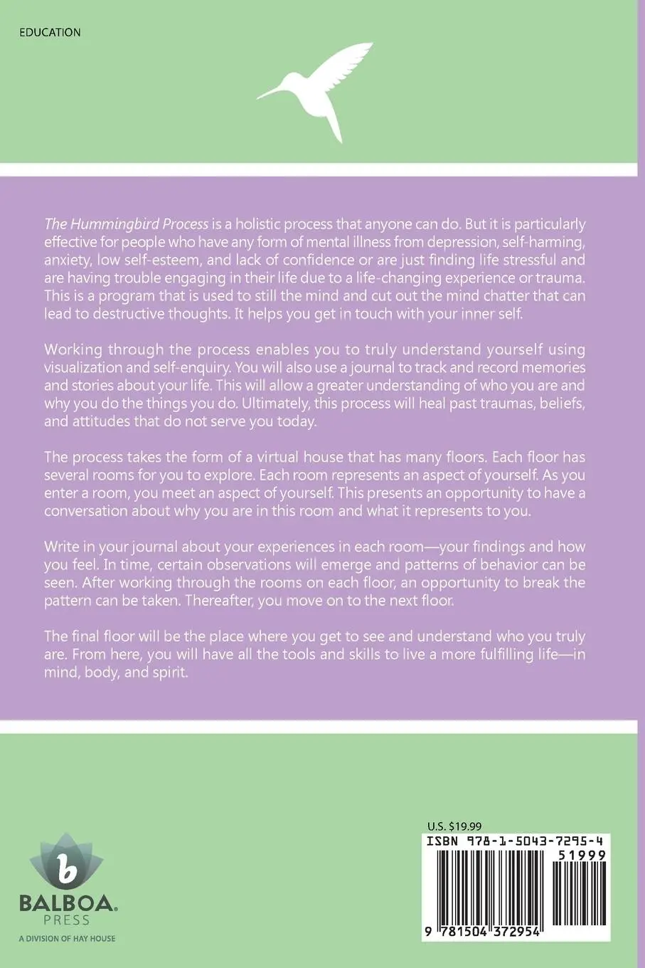 Rückseite: 9781504372954 | The Hummingbird Process | Life Is What You Make It | Jenny Rayner