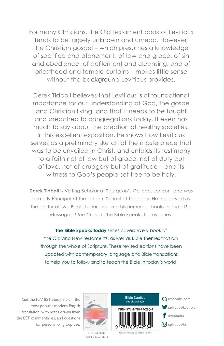 Rückseite: 9781789742954 | The Message of Leviticus | Free to Be Holy | Derek Tidball | Buch