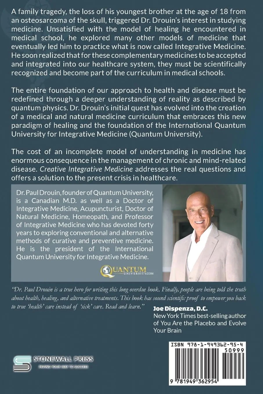 Rückseite: 9781949362954 | Creative Integrative Medicine | Paul Drouin | Taschenbuch | Englisch