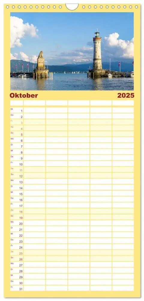Bild: 9783457102954 | Familienplaner 2025 - Der Zauber des Bodensees mit 5 Spalten...