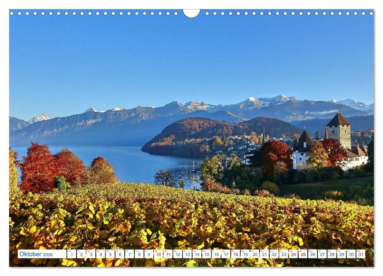 Bild: 9783457892954 | Schweizer Bergblicke (Wandkalender 2026 DIN A3 quer), CALVENDO...