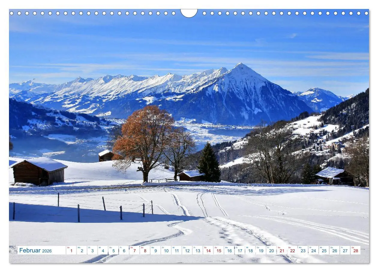 Bild: 9783457892954 | Schweizer Bergblicke (Wandkalender 2026 DIN A3 quer), CALVENDO...