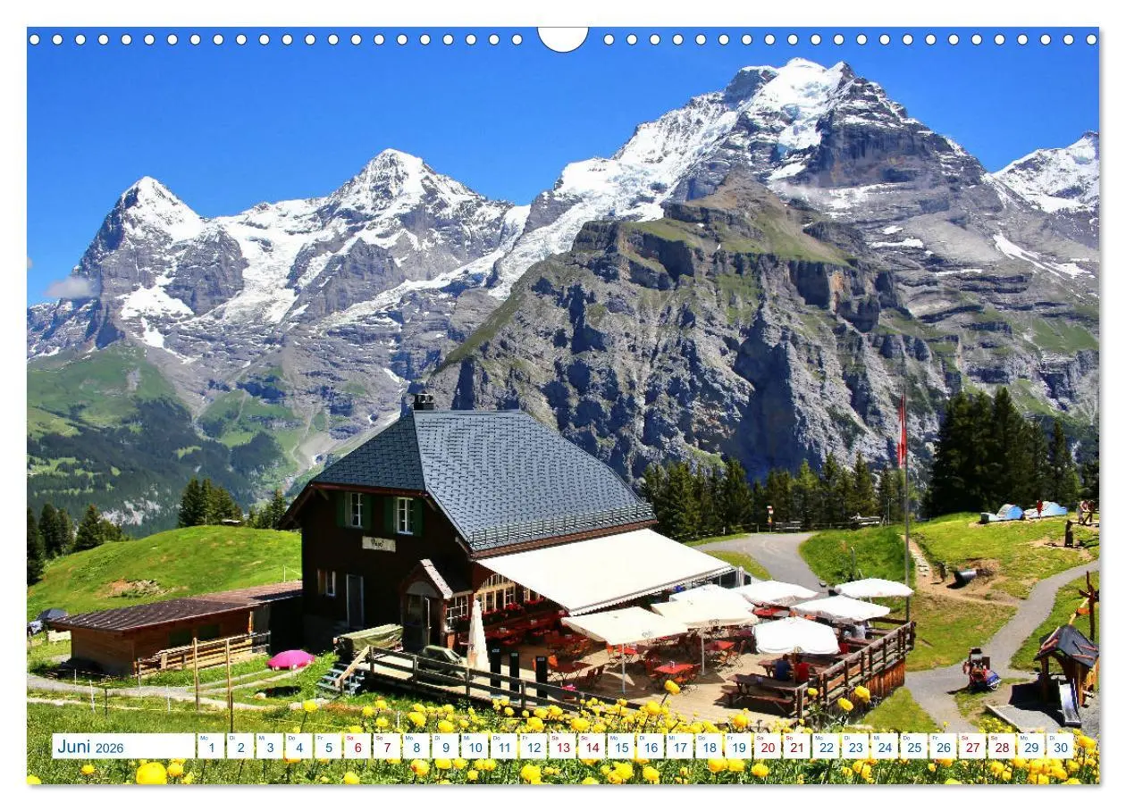 Bild: 9783457892954 | Schweizer Bergblicke (Wandkalender 2026 DIN A3 quer), CALVENDO...