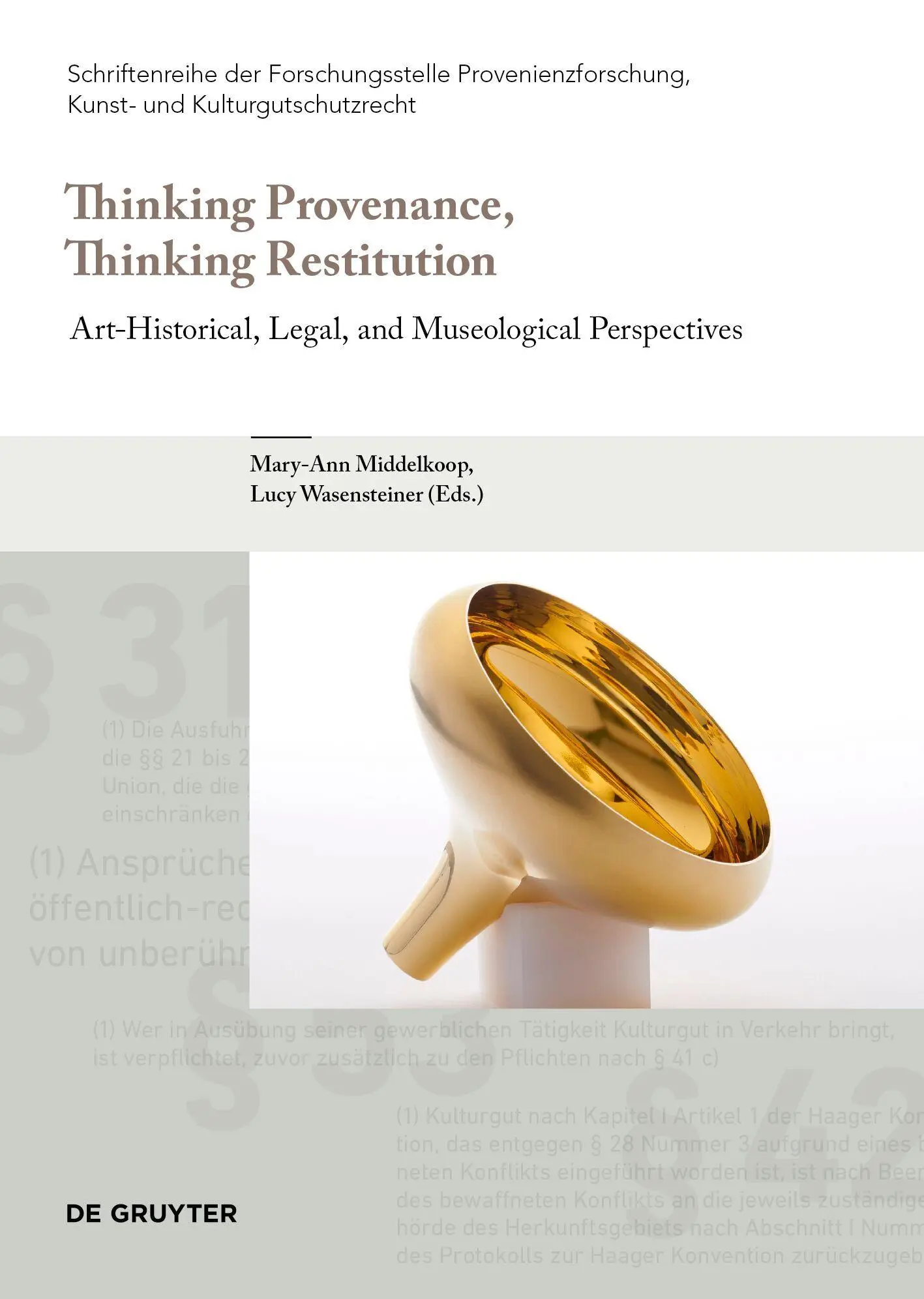Cover: 9783689242954 | Thinking Provenance, Thinking Restitution | Middelkoop (u. a.) | Buch