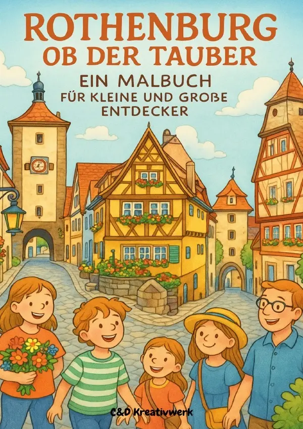 Cover: 9783819782954 | Rothenburg ob der Tauber | Ein Malbuch für kleine und große Entdecker