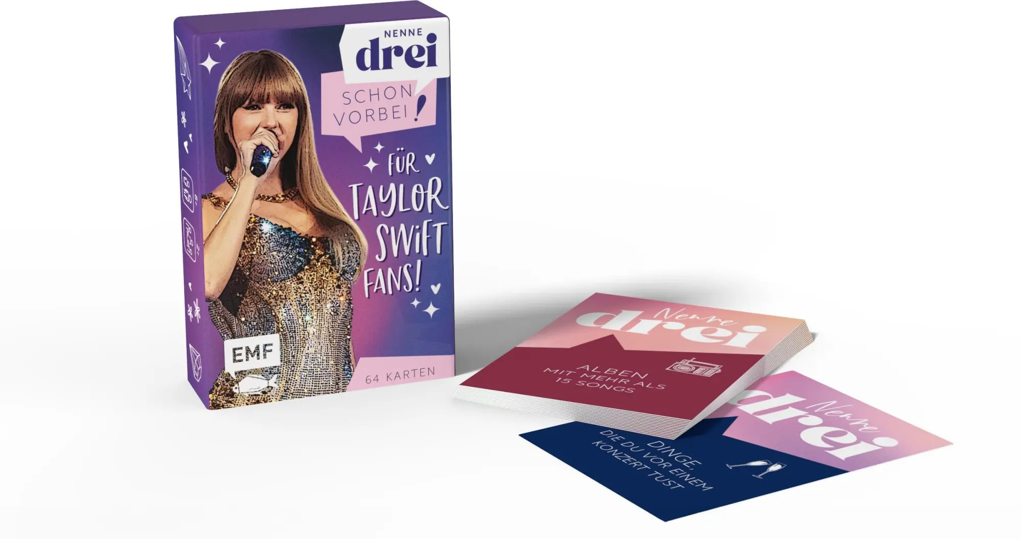 Bild: 4260478343054 | Kartenspiel: Nenne drei - schon vorbei! ... für Taylor Swift-Fans!
