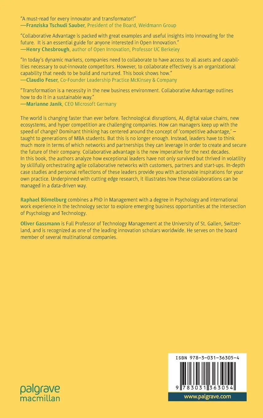 Rückseite: 9783031363054 | Collaborative Advantage | How Open Organizations Thrive in Volatility
