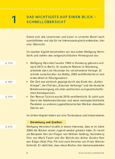 Bild: 9783129303054 | Tschick von Wolfgang Herrndorf - Textanalyse und Interpretation | Buch