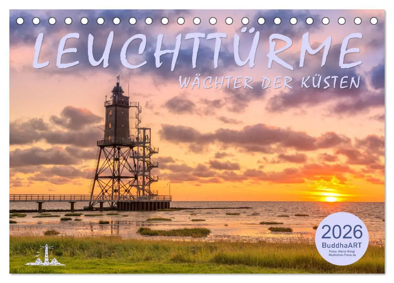 Cover: 9783457783054 | Leuchttürme - Wächter der Küsten (Tischkalender 2026 DIN A5 quer),...