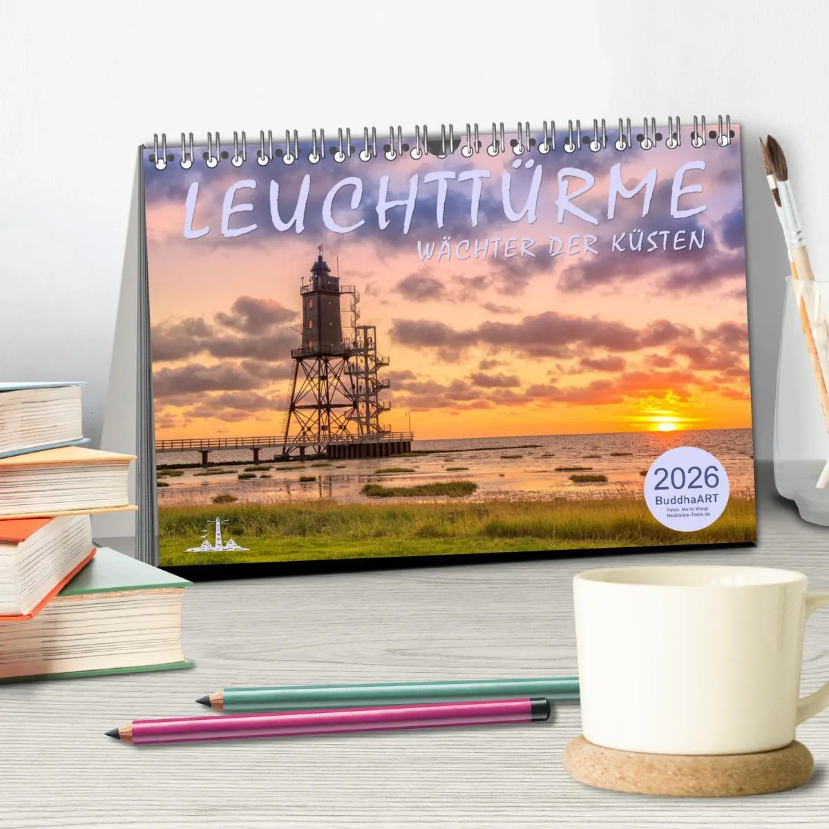 Bild: 9783457783054 | Leuchttürme - Wächter der Küsten (Tischkalender 2026 DIN A5 quer),...