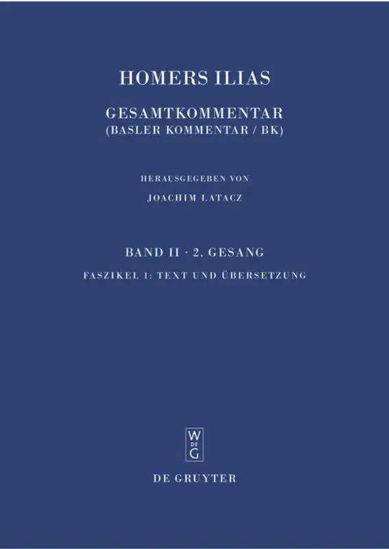 Cover: 9783598743054 | Text und Übersetzung | Homer | Buch | XVIII | Griechisch (bis 1453)