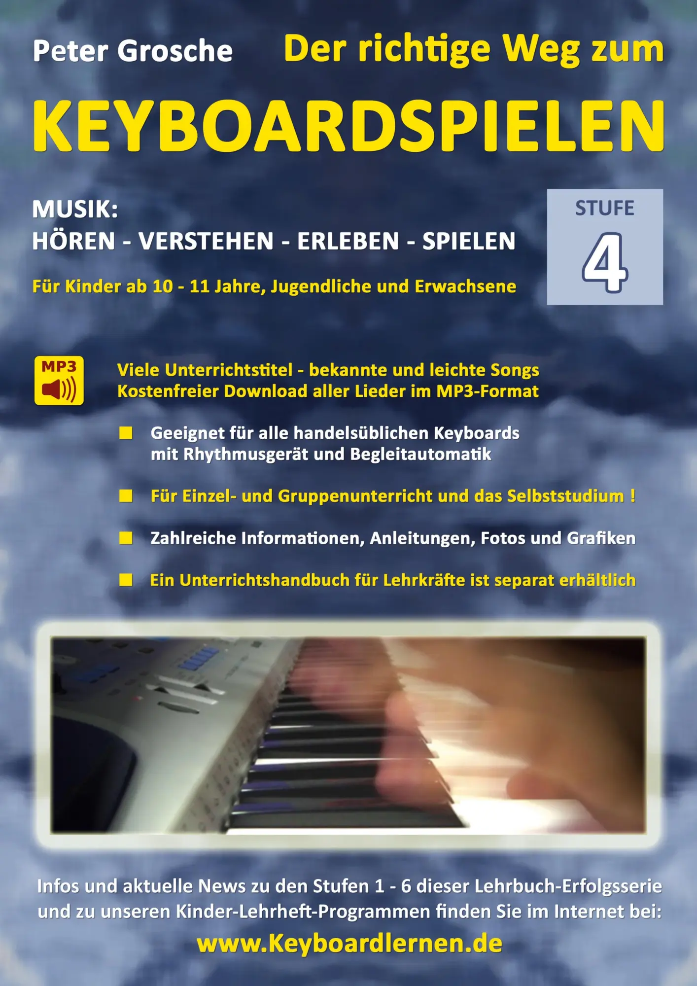 Cover: 9783839163054 | Der richtige Weg zum Keyboardspielen (Stufe 4) | Peter Grosche | Buch