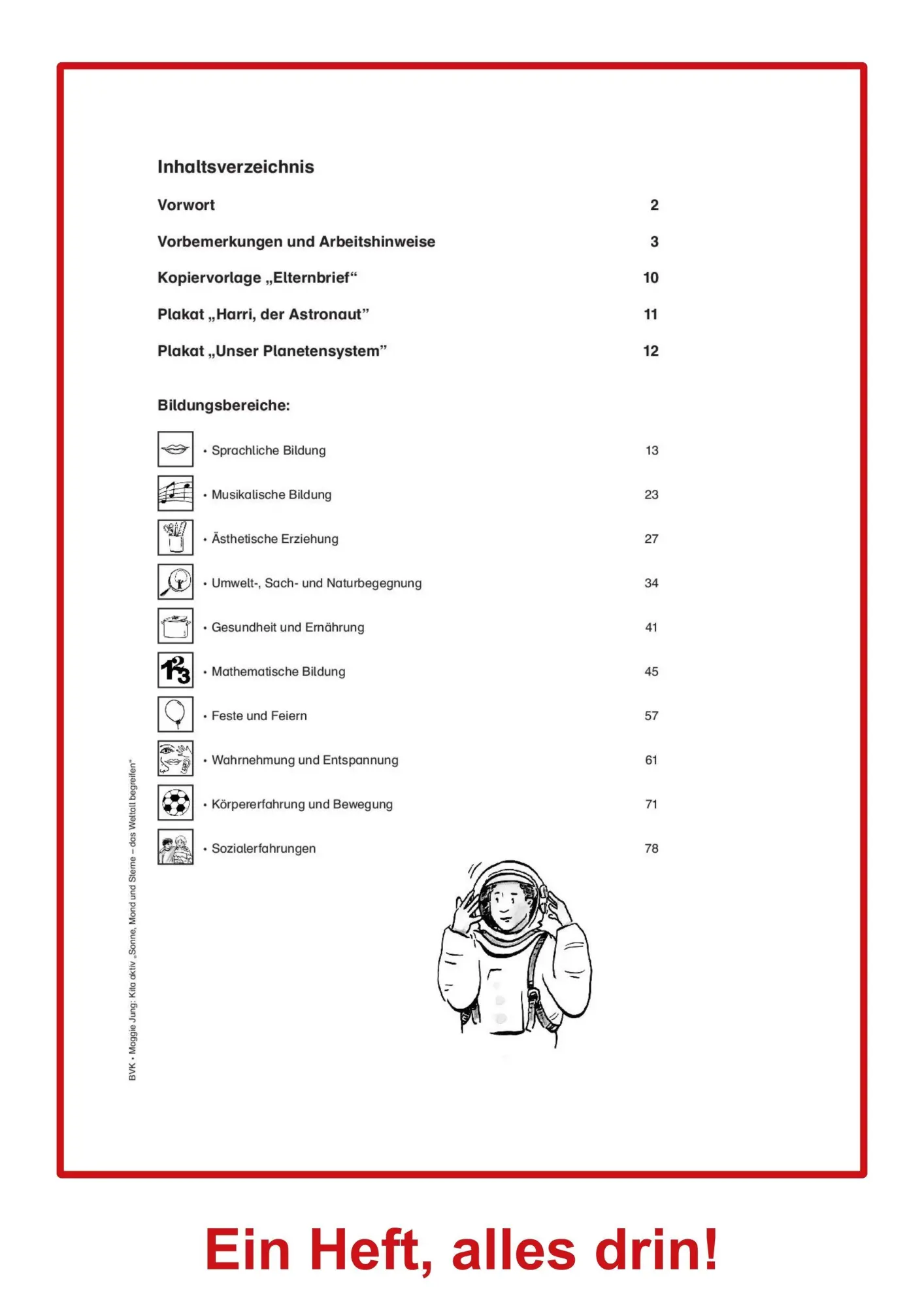 Bild: 9783867403054 | Kita aktiv: Projektmappe Sonne, Mond und Sterne | Maggie Jung | 84 S.