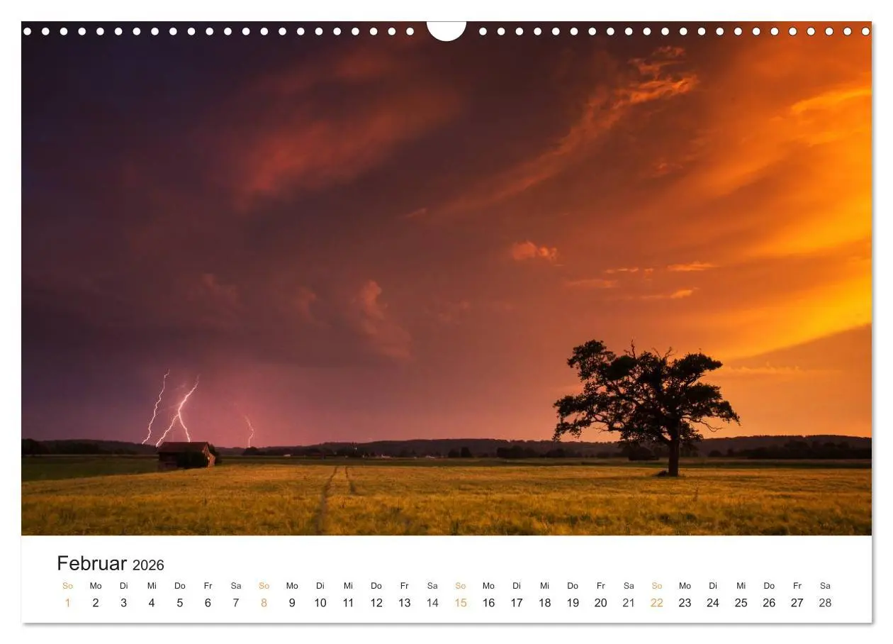 Bild: 9783516173154 | Faszination Gewitter (Wandkalender 2026 DIN A3 quer), CALVENDO...