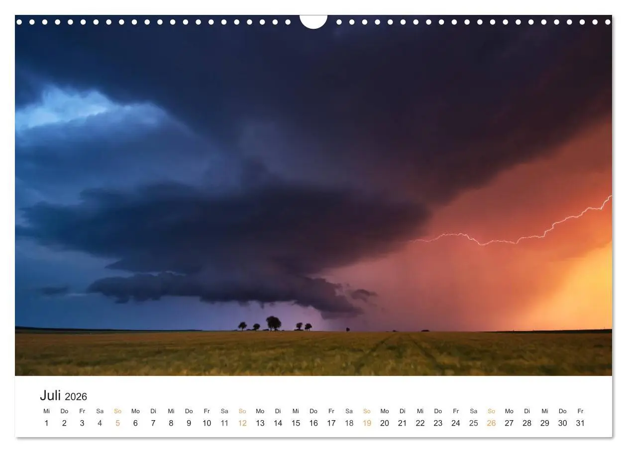 Bild: 9783516173154 | Faszination Gewitter (Wandkalender 2026 DIN A3 quer), CALVENDO...