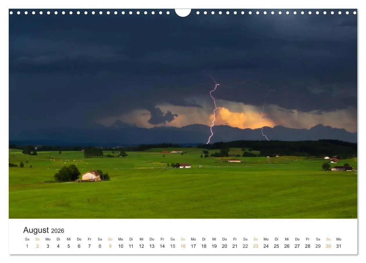 Bild: 9783516173154 | Faszination Gewitter (Wandkalender 2026 DIN A3 quer), CALVENDO...