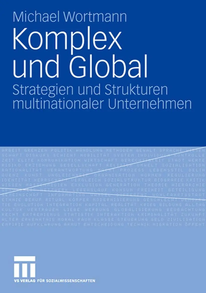 Cover: 9783531163154 | Komplex und Global | Michael Wortmann | Taschenbuch | xi | Deutsch