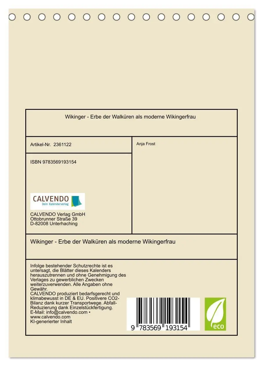 Bild: 9783569193154 | Wikinger - Erbe der Walküren als moderne Wikingerfrau...