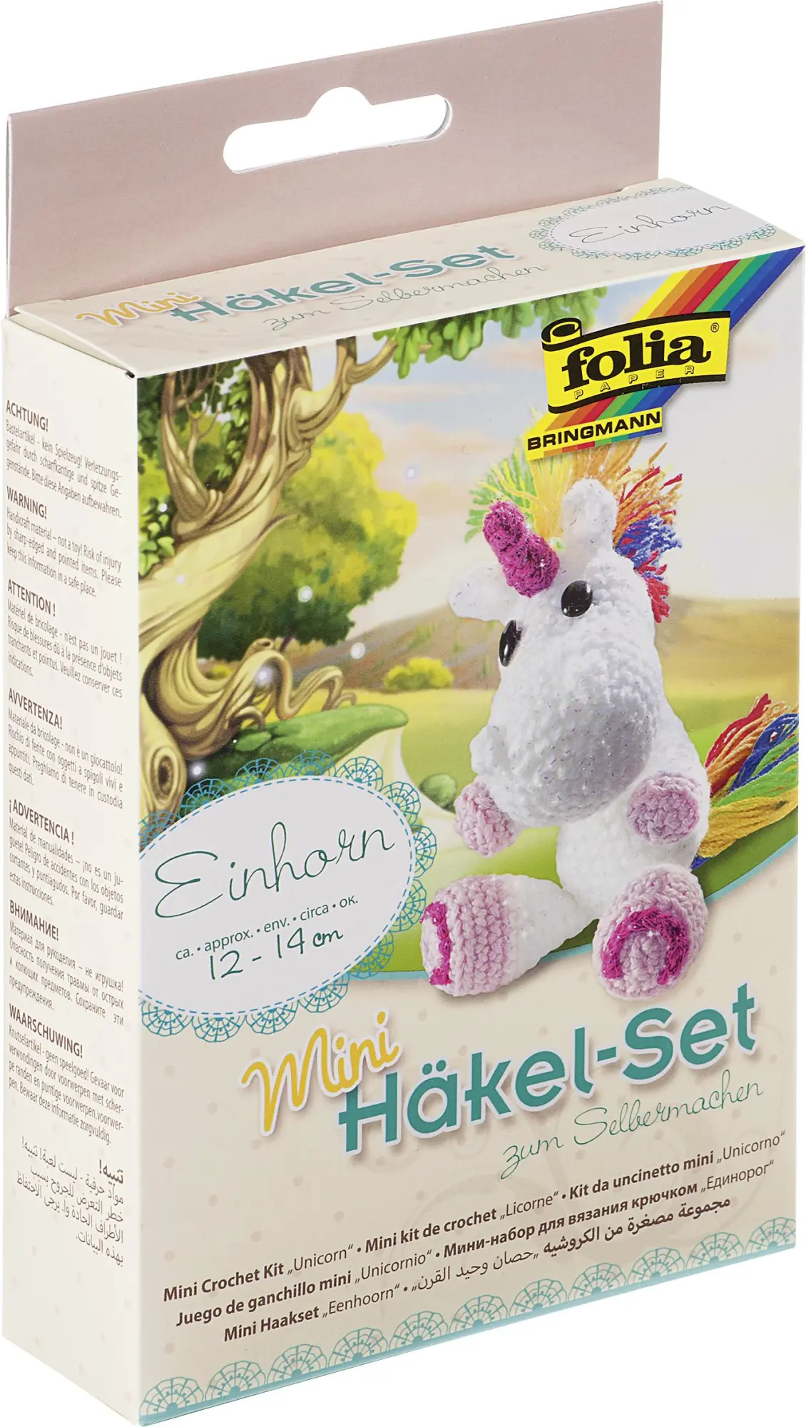 Cover: 4001868093254 | Folia Mini-Häkelset EINHORN | Einhorn Folia Mini-Häkelset | 23910