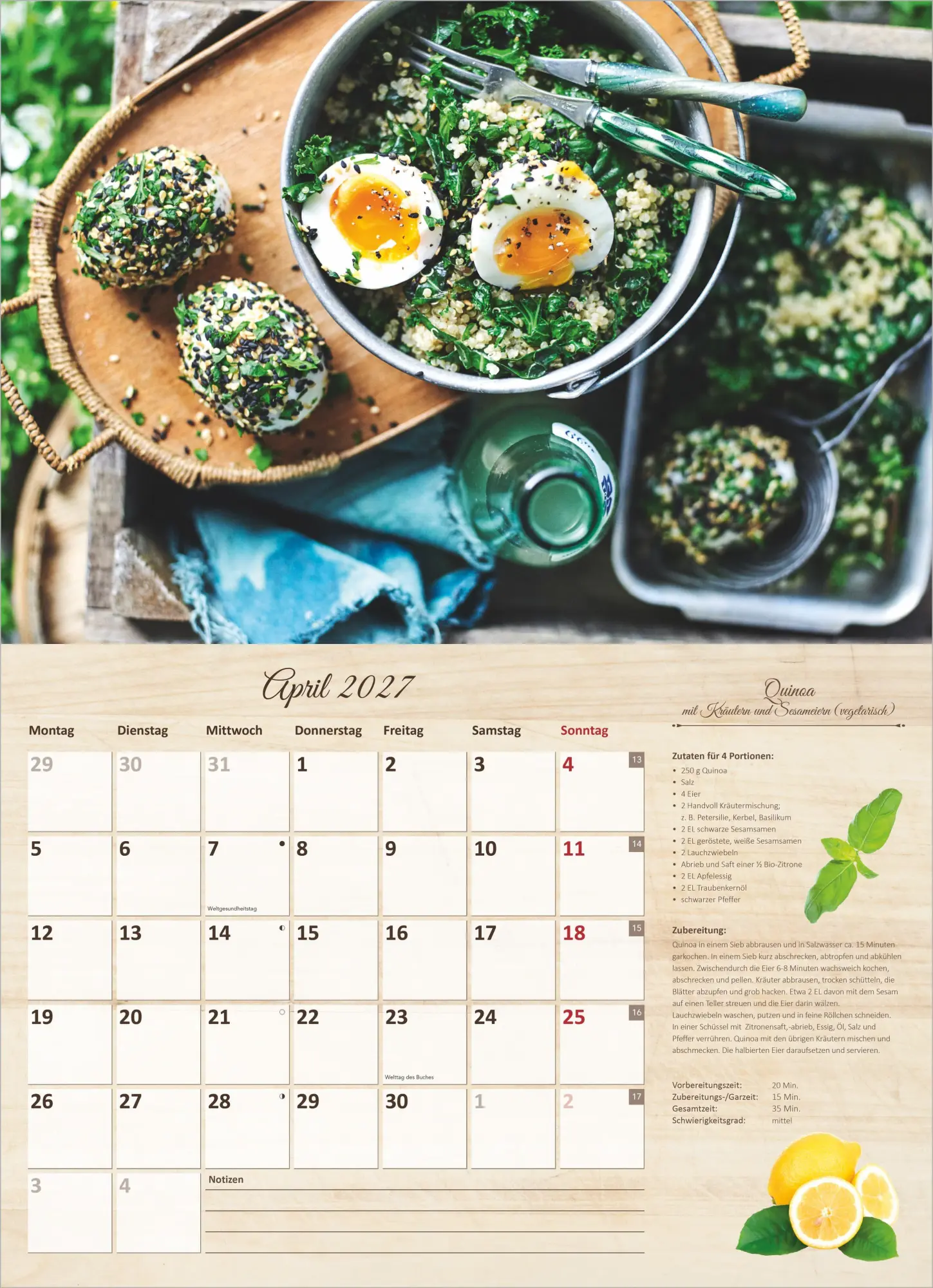 Bild: 4069095013254 | Der große Küchenkalender - mit saisonalen Rezepten für Genießer 2027