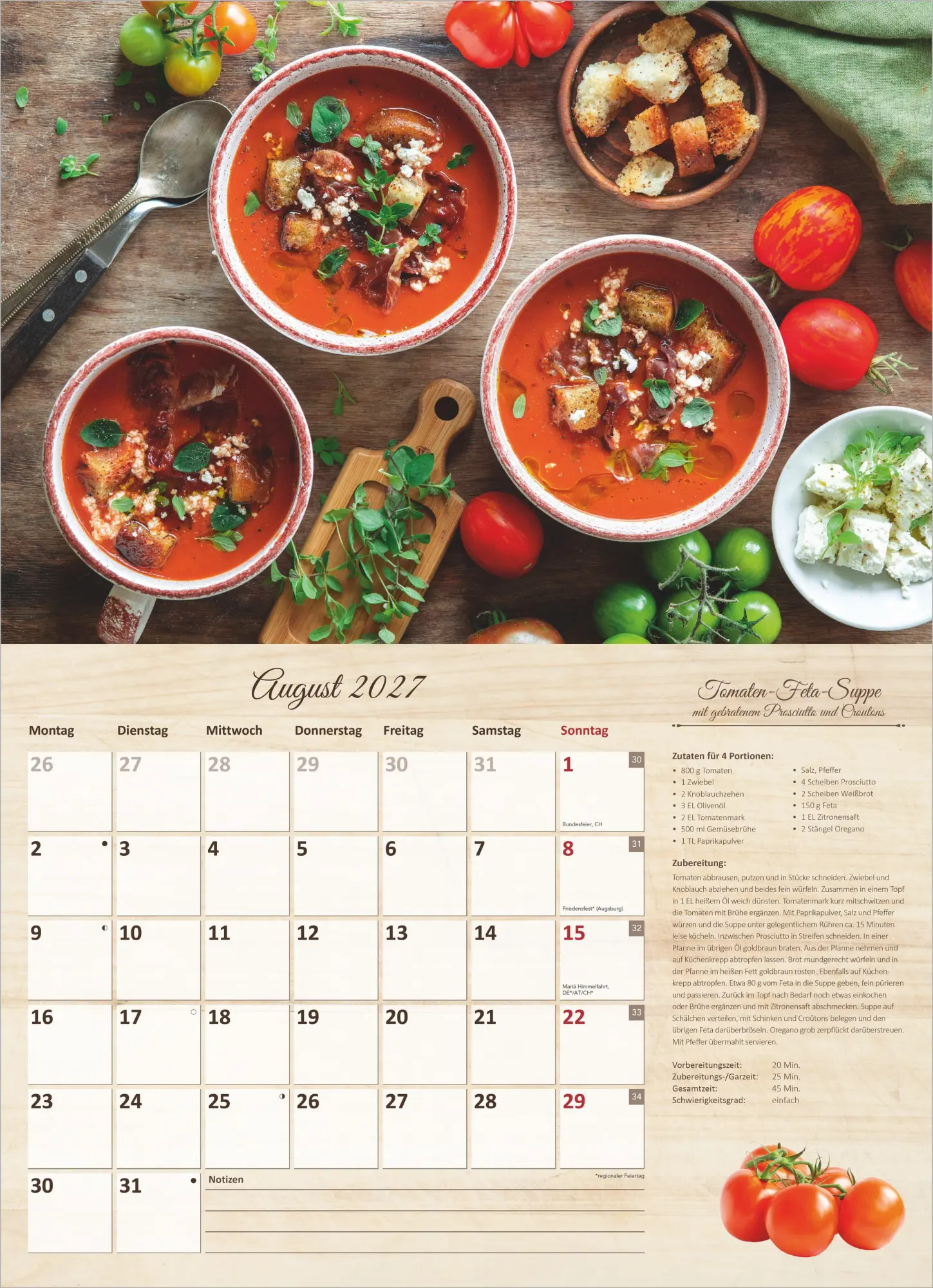 Bild: 4069095013254 | Der große Küchenkalender - mit saisonalen Rezepten für Genießer 2027
