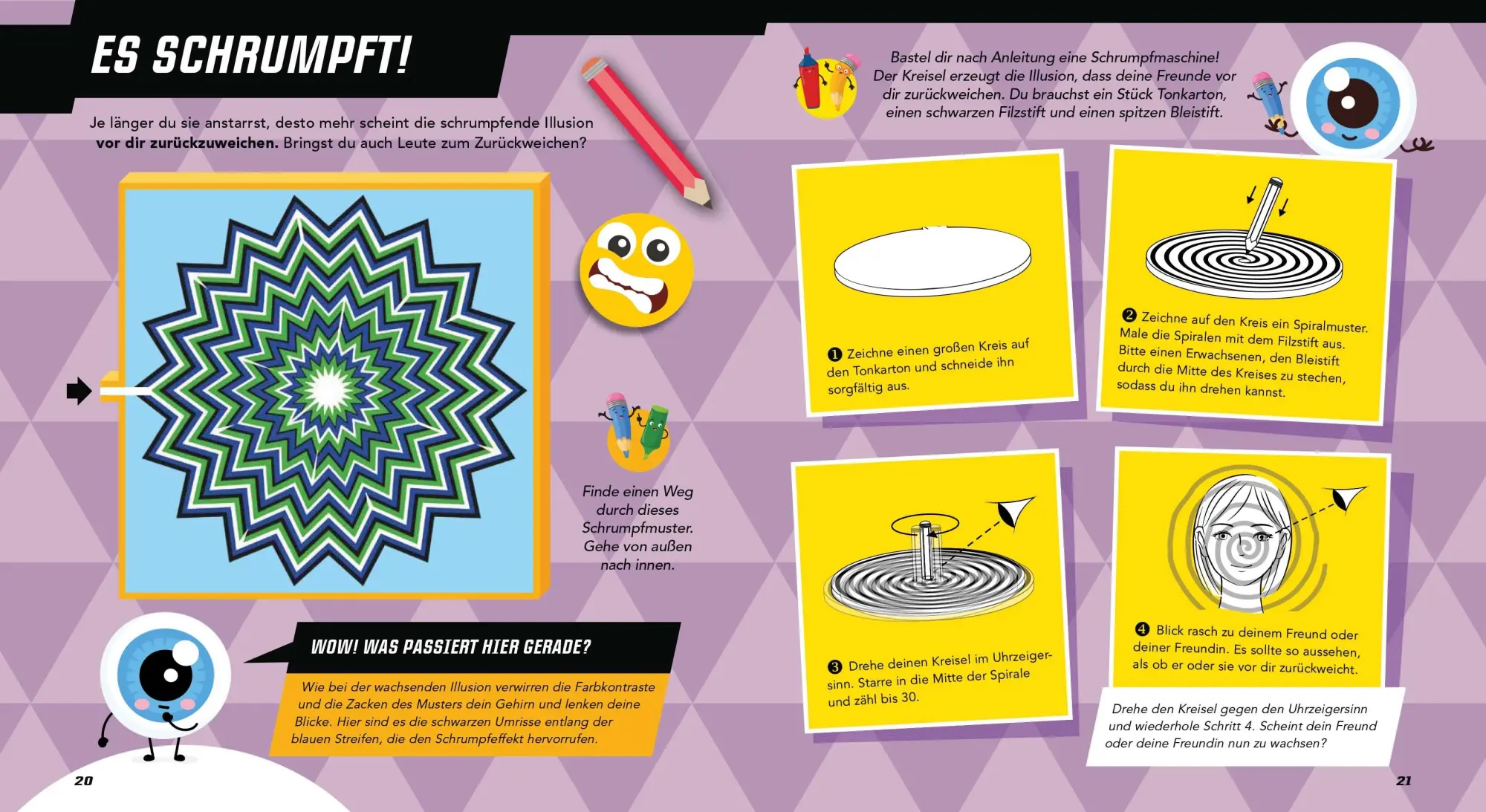 Bild: 9783809443254 | Mach mit! - Optische Illusionen: Zeichnen, ausmalen, basteln,...
